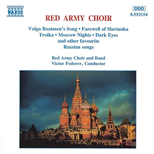 CD cover: Red Army Choir with image of St. Basil’s Cathedral.