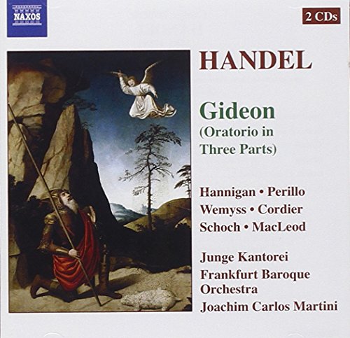 CD cover for Handel’s “Gideon” oratorio, featuring biblical artwork.
