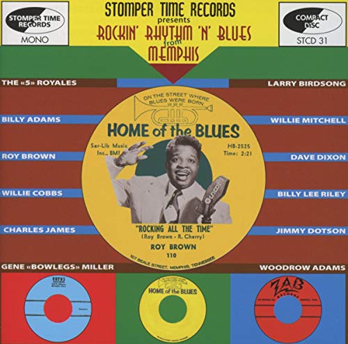 CD cover for “Rockin’ Rhythm N Blues From Memphis” featuring Roy Brown.