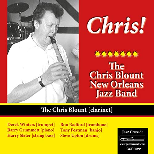 Album cover with a man playing clarinet, red, black, and yellow design.
