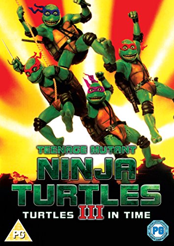 DVD cover for "Teenage Mutant Ninja Turtles III" featuring the four turtles.