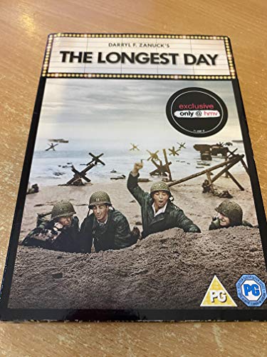 DVD cover of "The Longest Day" depicting soldiers on a beach.