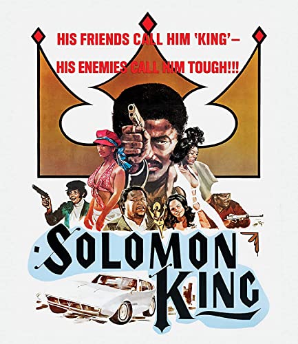 Vintage movie poster for "Solomon King" featuring a man with a gun.