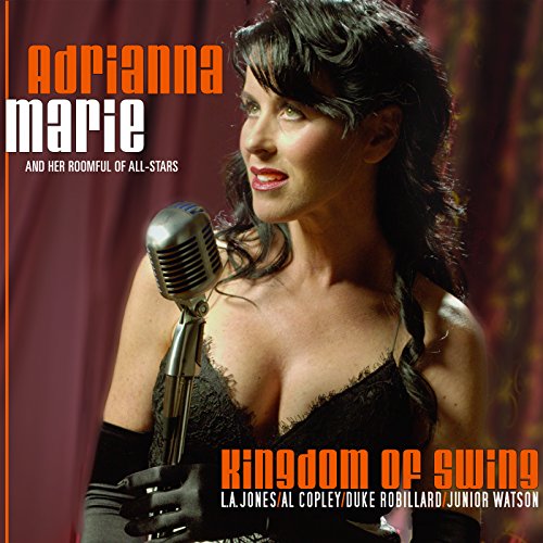 CD cover featuring Adrianna Marie singing into a vintage microphone.
