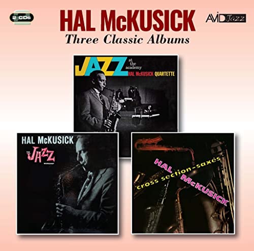 CD cover for Hal McKusick jazz albums featuring a saxophonist.
