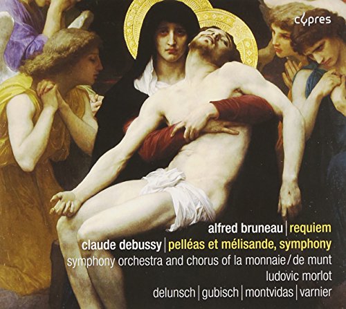 "CD cover featuring a Renaissance-style painting of the Pietà with text overlay."