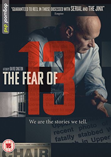 DVD cover for "The Fear Of 13" featuring a man and large red number 13.