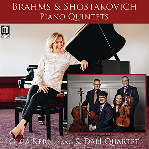 CD cover featuring pianist Olga Kern and the Dali Quartet musicians.