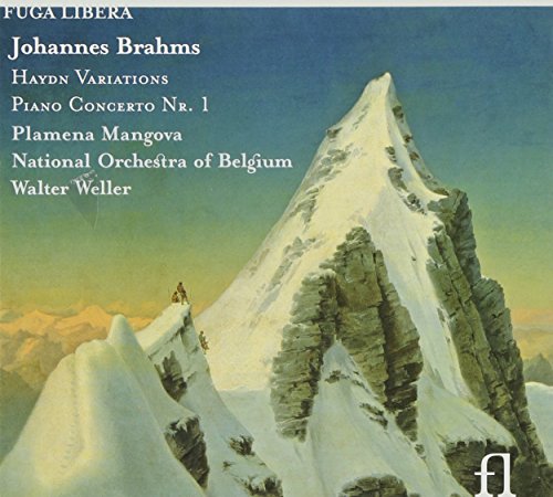 A CD cover featuring a snowy mountain landscape with white text listing the artists.