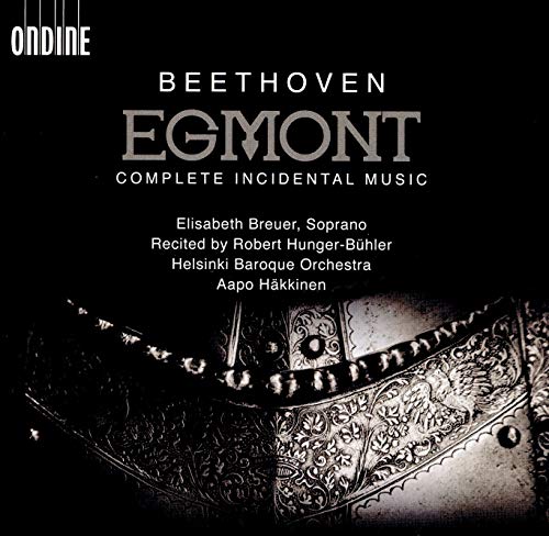 CD cover for Beethoven’s “Egmont” featuring ornate medieval armor detail.