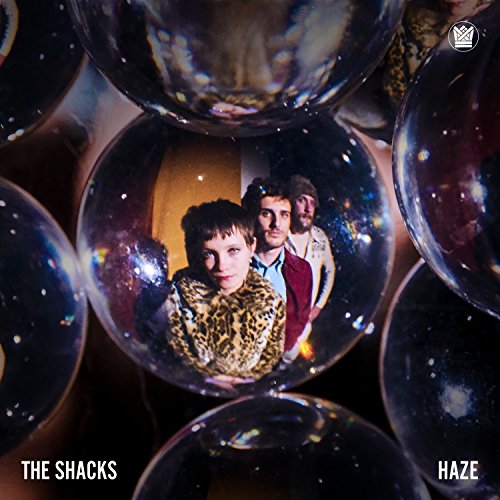 CD cover for The Shacks’ “Haze” featuring a band portrait in bubbles.