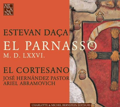 Orange CD cover with medieval painting and white and black text overlay.