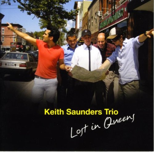 "Album cover with five men on a street, holding a map."