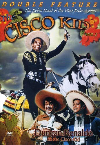 DVD cover for "The Cisco Kid Vol 2" featuring cowboys on horseback.