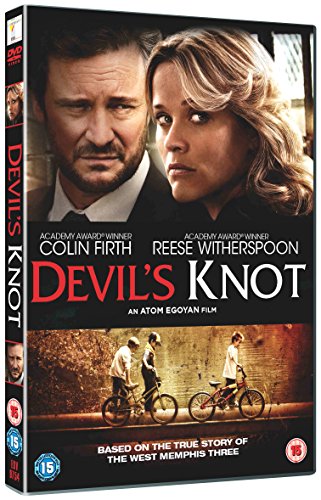 DVD cover for "Devil's Knot" featuring Colin Firth, Reese Witherspoon, and young boys.