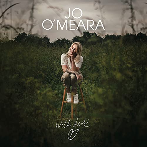 Jo O'Meara album cover: woman sitting on a chair in foliage.