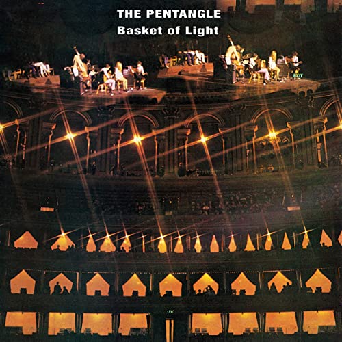 Album cover for Pentangle’s “Basket of Light” showing a tiered, illuminated theater.