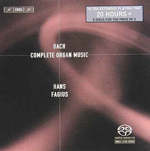 CD cover for Hans Fagius performing Bach’s complete organ music.