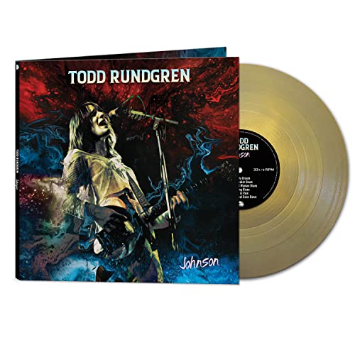 Todd Rundgren's "Johnson" album cover and gold vinyl record shown.
