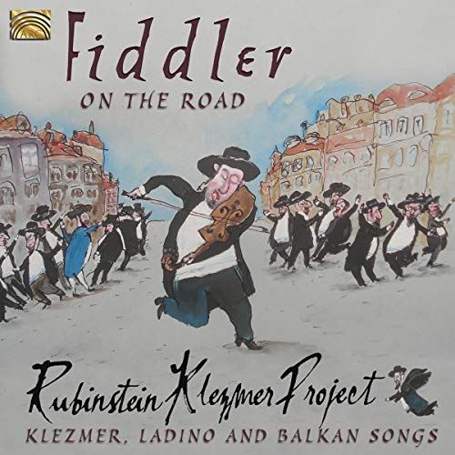 CD cover: painted scene of a fiddler leading a joyful, dancing crowd.