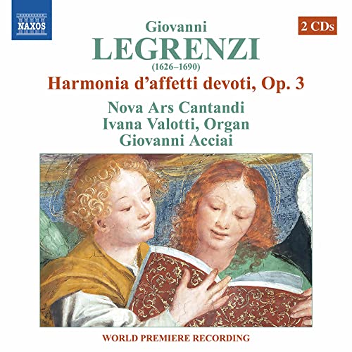 CD cover for Giovanni Legrenzi’s “Harmonia d'affetti devoti” with Renaissance art.