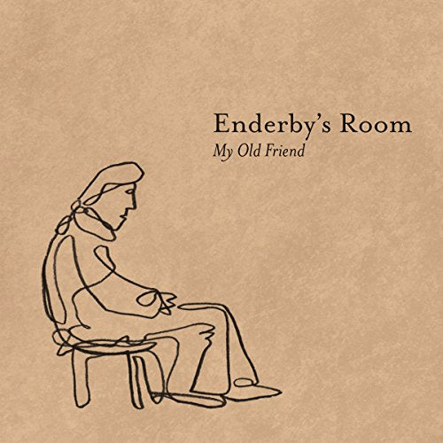 Album cover for Enderby's Room - My Old Friend, line drawing of a seated person.