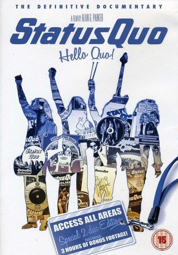 Status Quo "Hello Quo" DVD cover with band members in silhouette.