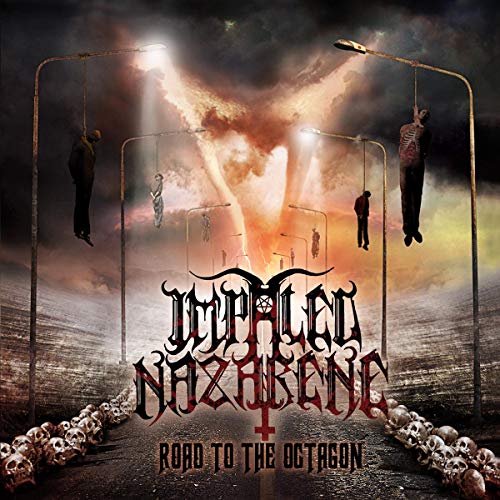 CD cover: dark, disturbing imagery of hanging figures and skulls.
