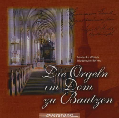 CD cover: interior of Bautzen Cathedral with organ and text.