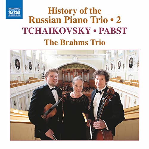 CD cover featuring The Brahms Trio performing in a concert hall.