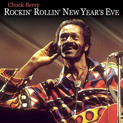 Chuck Berry album cover featuring a portrait of the musician onstage.