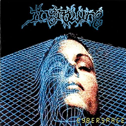 CD cover: distorted face overlaid with a blue grid pattern.