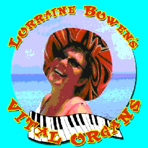 CD cover with a woman wearing a red hat on a turquoise background.