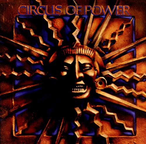 CD cover for Circus Of Power featuring a stylized face and sunburst.