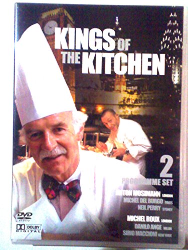 DVD cover featuring chefs Anton Mosimann and Michael Roux in a kitchen.