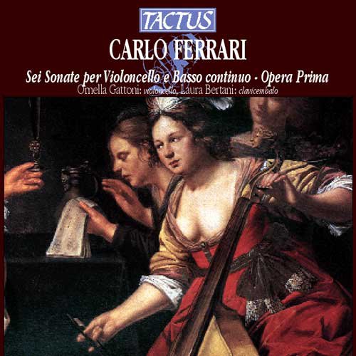 CD cover with a painting of a woman playing a cello.