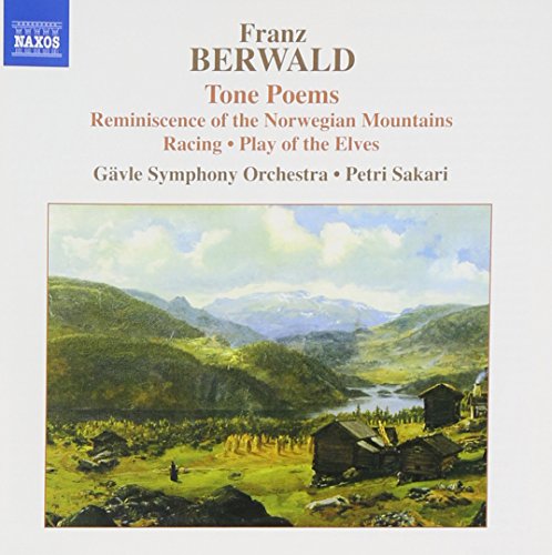 CD cover: Berwald’s Tone Poems with a landscape painting of mountains.