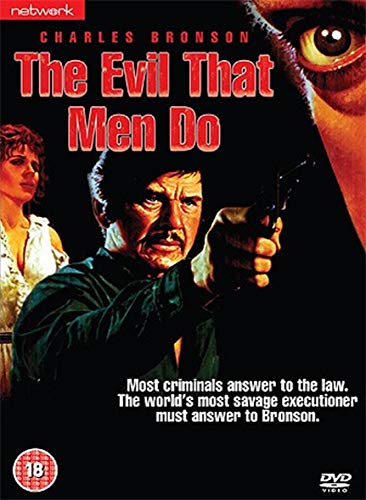 DVD cover art for The Evil That Men Do featuring Charles Bronson holding a gun.