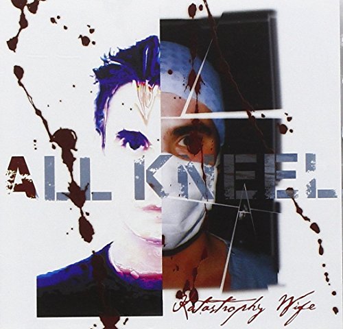 CD cover with split portrait and red splatter effect.
