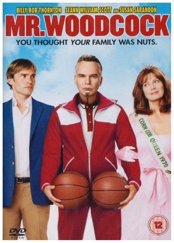 DVD cover for "Mr. Woodcock" featuring three actors and basketballs.