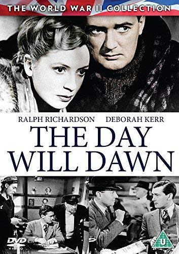 DVD cover for "The Day Will Dawn" with black and white images and text.