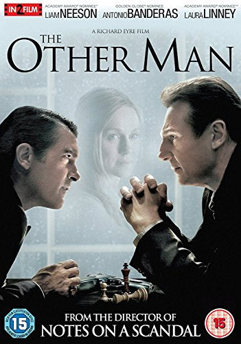DVD cover for “The Other Man” featuring Liam Neeson and Antonio Banderas.