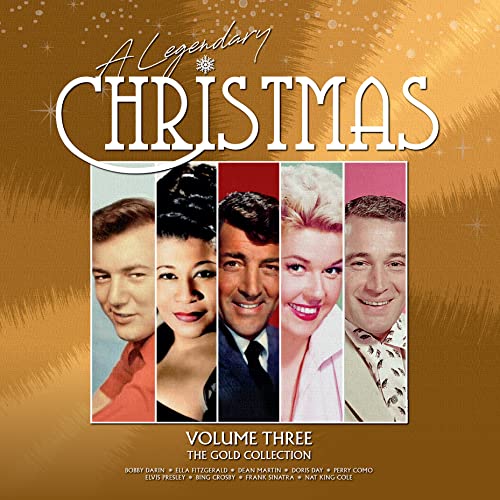 Album cover for “A Legendary Christmas - Volume Three” featuring vintage portraits.