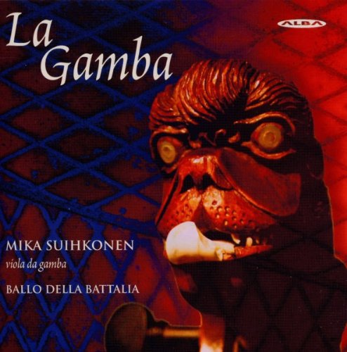 CD cover for Mika Suihkonen’s “La Gamba” featuring a carved mask.
