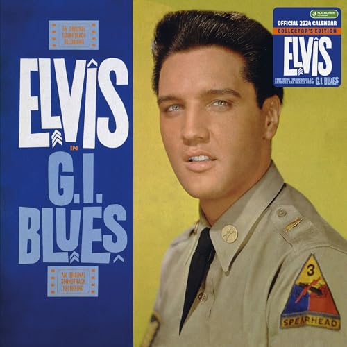 Elvis Presley 2024 Calendar, Collector's Edition Record Sleeve Wall Format Calendar, Official Product