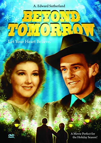 DVD cover for "Beyond Tomorrow" featuring two smiling actors and snowy scenery.