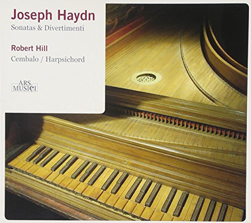 CD cover featuring a close-up of a wooden harpsichord keyboard.