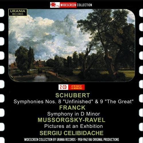 "CD cover with a landscape painting and text on a black filmstrip background."