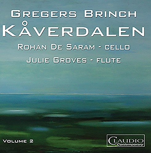 "CD cover with abstract landscape, featuring white text and Claudio Contemporary logo."