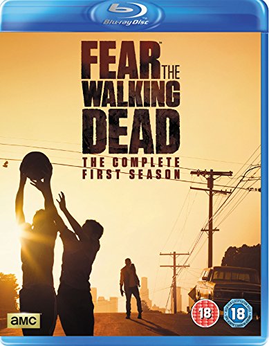 Blu-ray cover for "Fear The Walking Dead" Season 1, silhouetted figures.